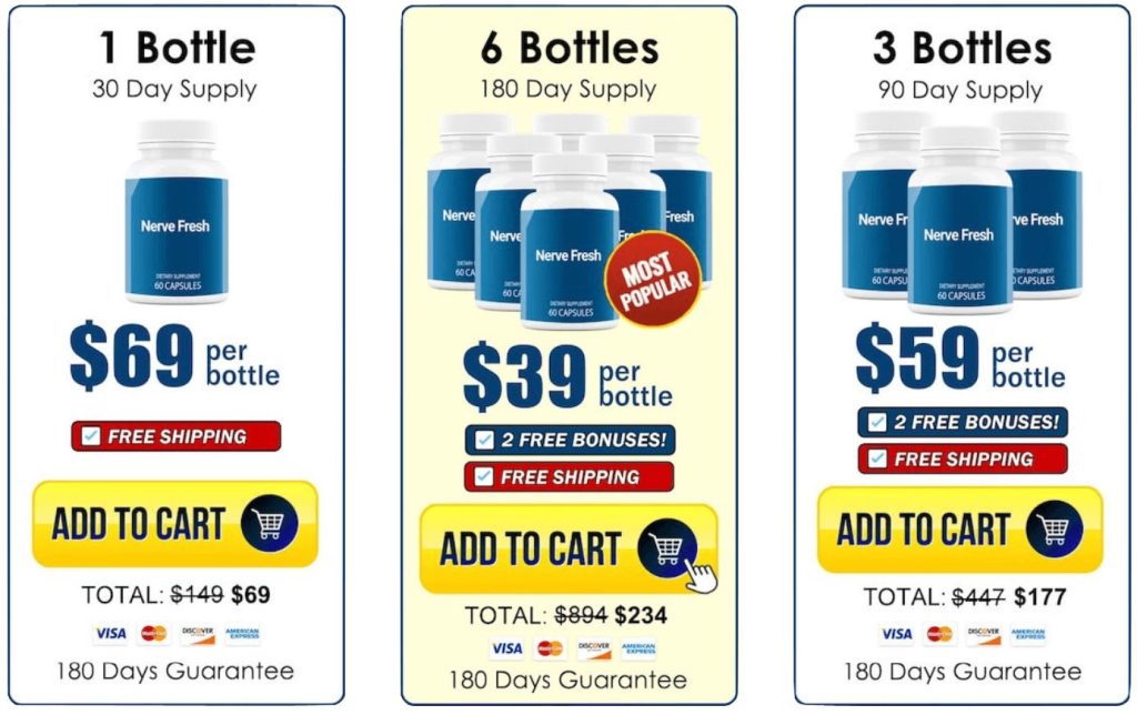 Nerve Fresh Pricing and Availability