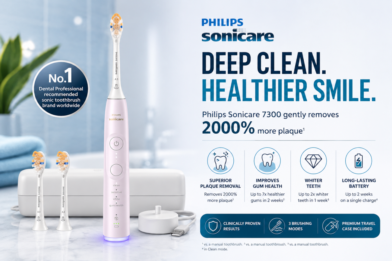 Philips Sonicare 7300 Series Electric Toothbrush