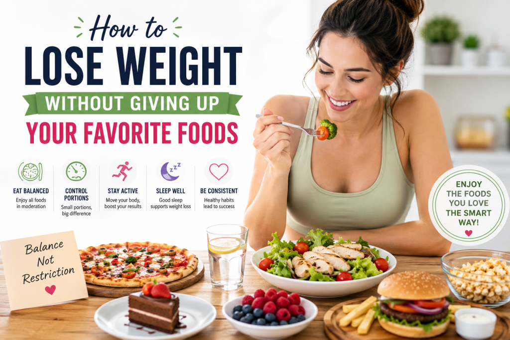 how to lose weight without giving up your favorite foods